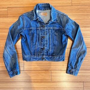 Vintage 80’s Type 3 Women’s Trucker Jacket Cropped Size Medium